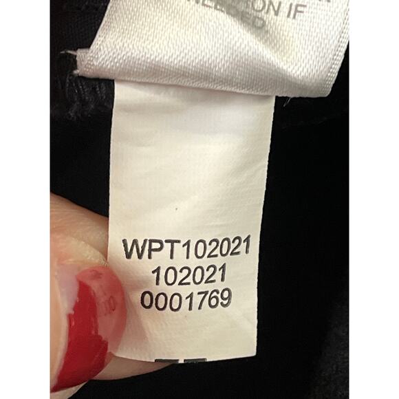 J. Jill black velour pants with side zipper, size 10 - Picture 8 of 10